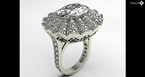 Подарок на 8 марта :) (без шуток заказ делали к 8 мартаю Бриллиант 18х13мм)